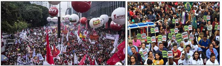 Reforma da Previdência: Rumo à greve geral, manifestação reúne 70 mil na Paulista e ganha as ruas do país