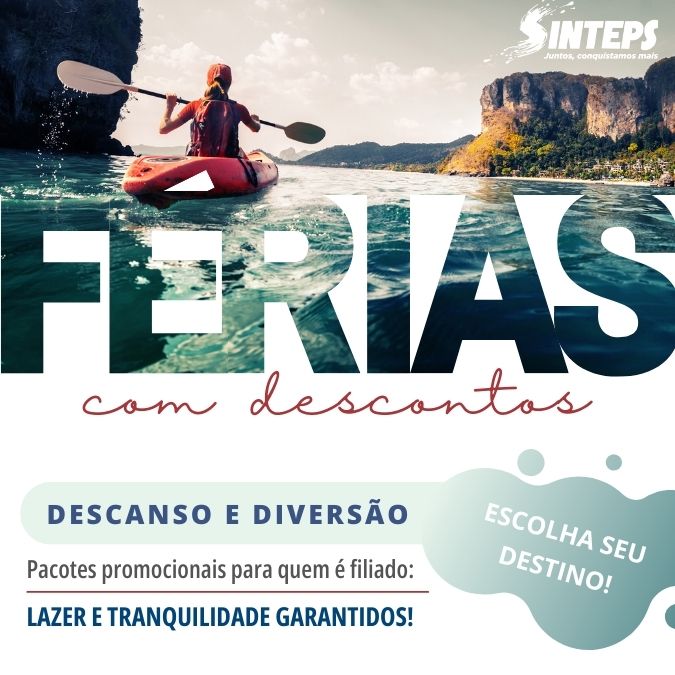 Férias com descontos para associados!