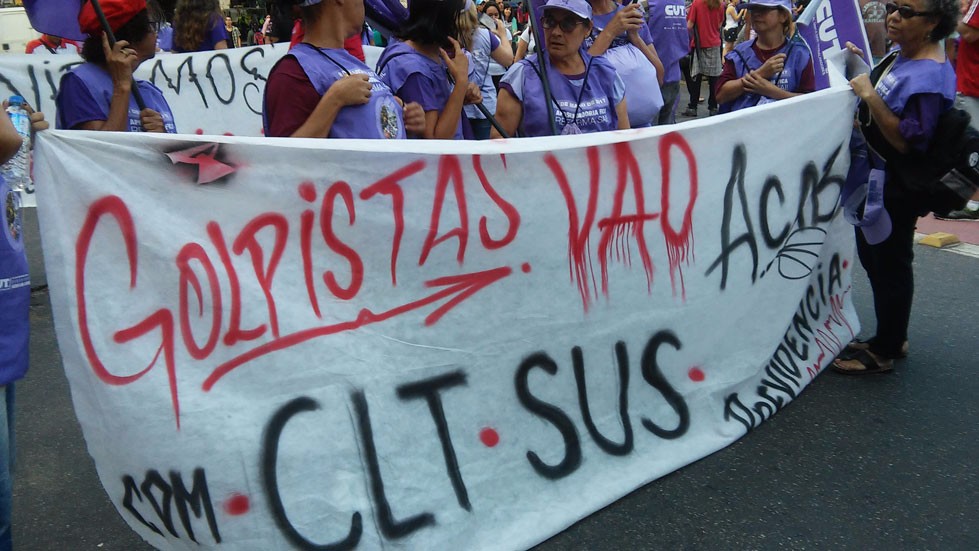 Sinteps na Manifestação do Dia Internacional da Mulher