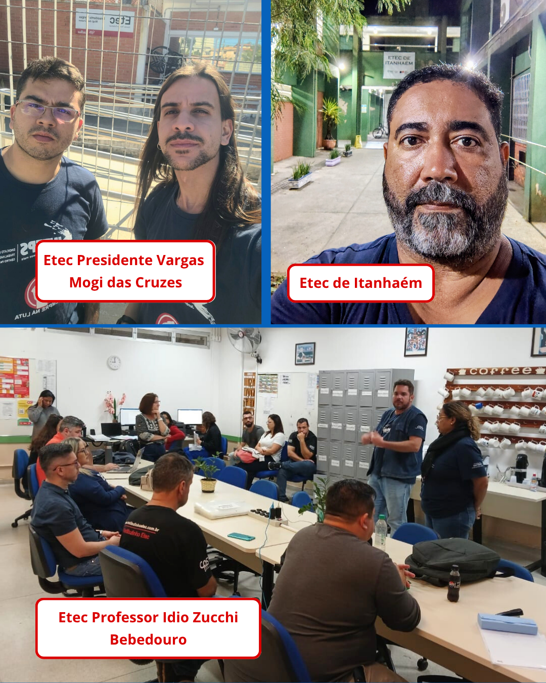 Visitas às unidades