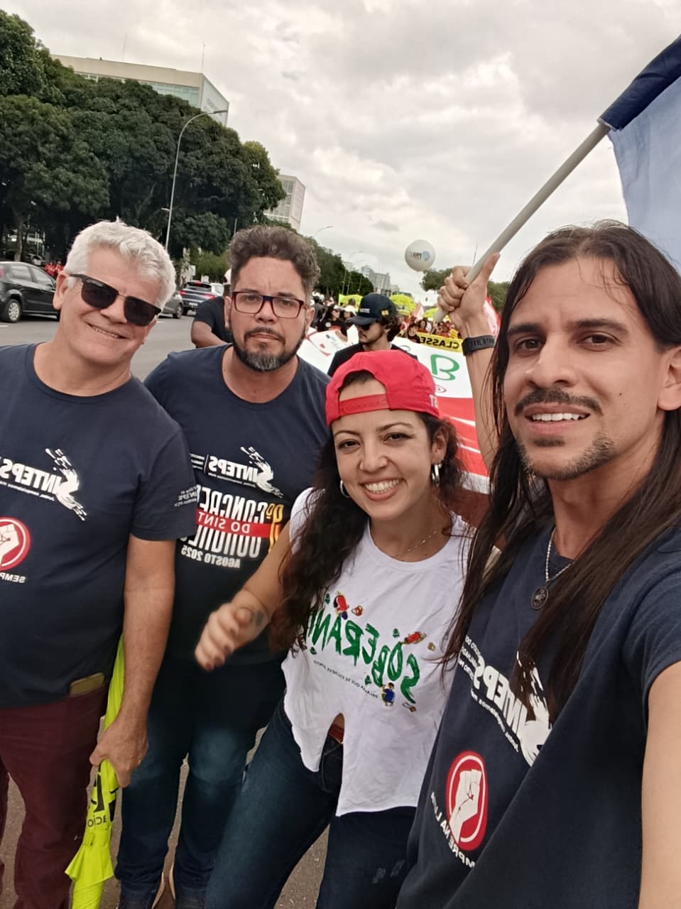 Sinteps presente na Marcha Nacional da Classe Trabalhadora em Brasília