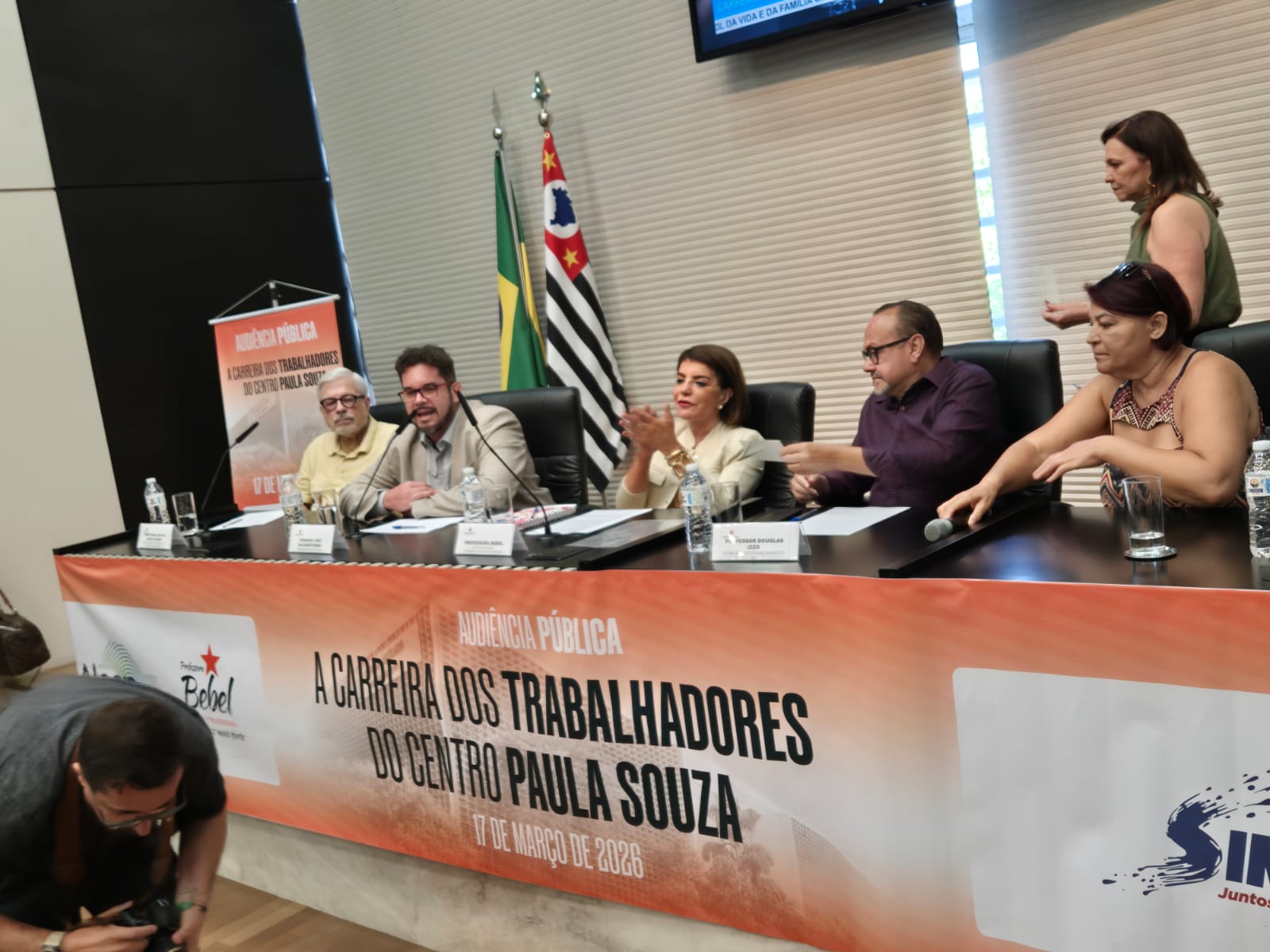 Audiência pública na Alesp, em 17/3