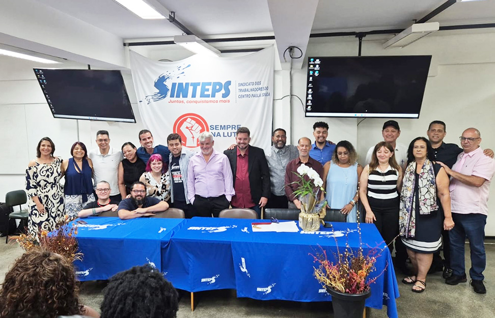 Chapa ‘Sinteps sempre na luta’ toma posse na Diretoria Executiva e Conselho Fiscal do Sindicato