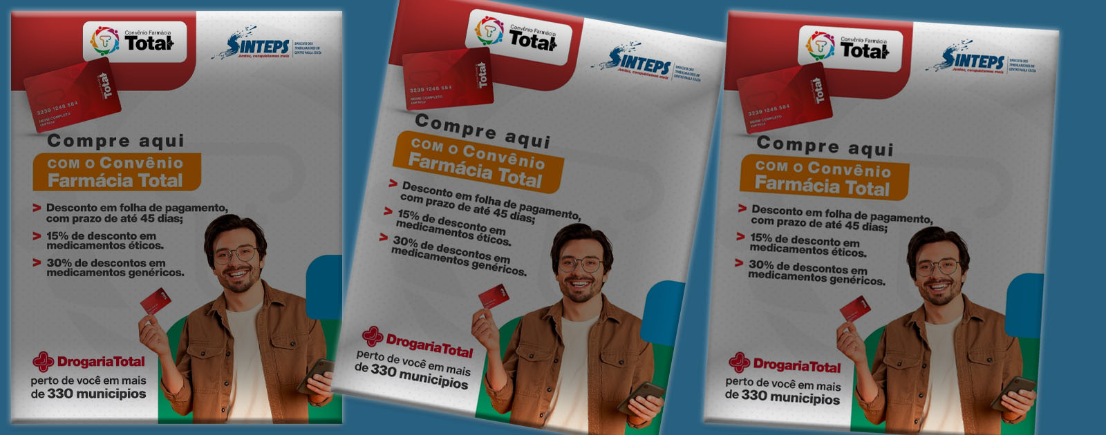 Drogaria Total: Mais um benefício exclusivo para quem é associado ao SINTEPS!