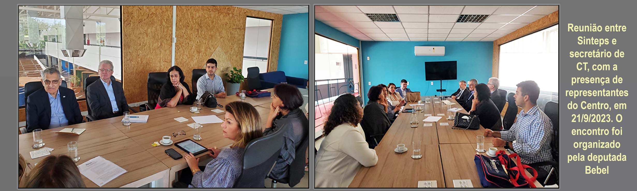 Revisão da carreira, defesa do Edifício Paula Souza, acordo coletivo e outros: Deputada Bebel faz intermediação e secretário de CT recebe Sinteps