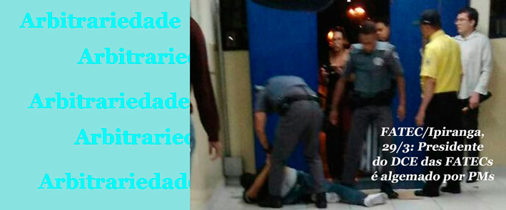 Docentes da FATEC Ipiranga repudiam repressão policial contra estudantes